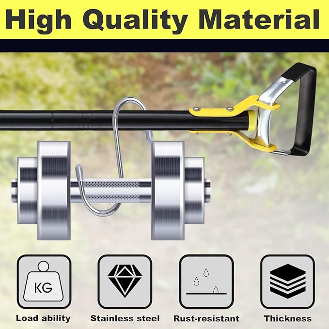Garden Hoe For Weeding - Sharp Push Pull Blade,Stainless Steel Action Stirrup Hoe, 30-72inch Long Handle, Stainless Steel Scuffle Hoe For Outdoor Flower Beds, Yard, Mulch, Gravel,Raised Beds
