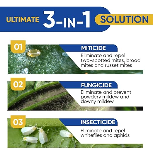 AgroMagen, GrowSafe Bio-Pesticide, Organic and Natural Miticide, Fungicide and Insecticide (Ready-to-Mix)
