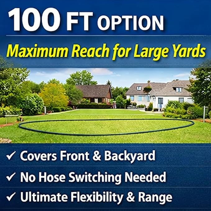 Fevone 100 ft Garden Hose Non Kinking, Flexible Water Hose, Heavy Duty Hybrid Polymer, 5/8 Inner Diameter Hose, 3/4 Brass Fittings