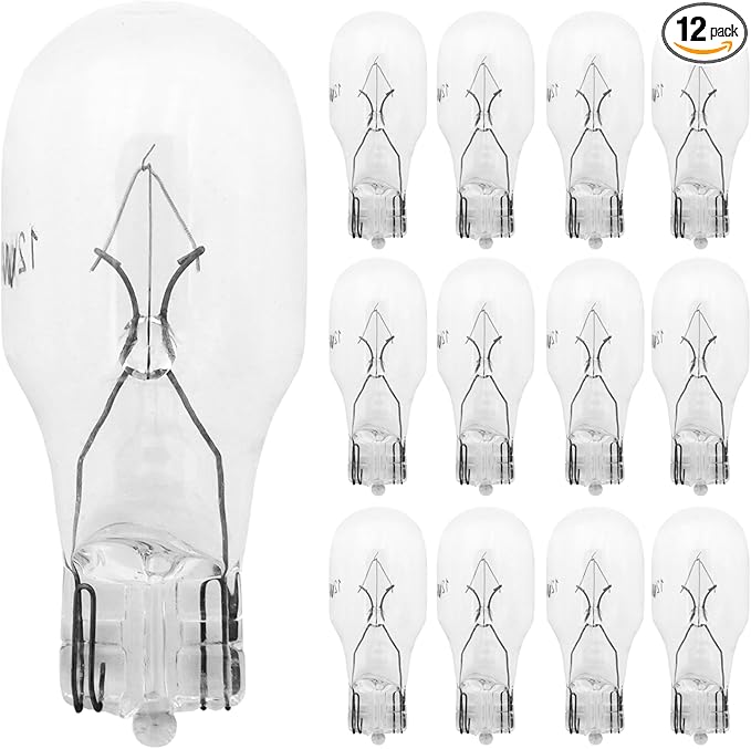Landscape Light Bulbs 4 Watt,12 Volt Low Voltage T5 Light Bulbs for Malibu Appliance Garden Outdoor Lamps Landscape Lights Replacement Parts -2800K Warm White,CRI 85 (Clear),12 Packs