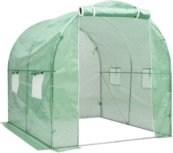 vidaXL Greenhouse, Cold Frame for Garden Patio Backyard Lawn Yard, Green House for Plant Growing Gardening, Outdoor Greenhouse Grow House