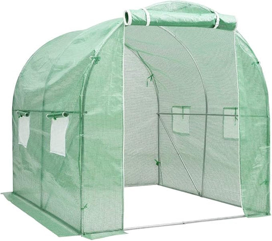 vidaXL Greenhouse, Cold Frame for Garden Patio Backyard Lawn Yard, Green House for Plant Growing Gardening, Outdoor Greenhouse Grow House