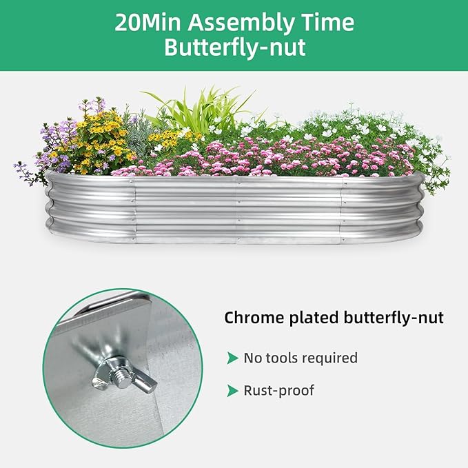 Gartist Raised Garden Bed (1, 4×2×1ft)