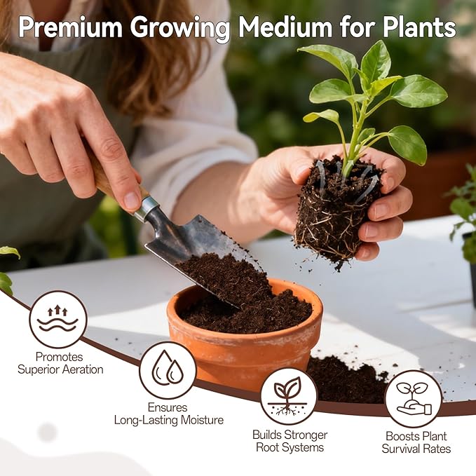 Halatool 200 Pcs Coco Coir Seed Starter Pellets, Seed Starting Soil Pellets for Potting Mix, Cat Grass Soil, Compressed Coconut Dirt Pods for Indoor Outdoor Plants Vegetables Fruits Flowers
