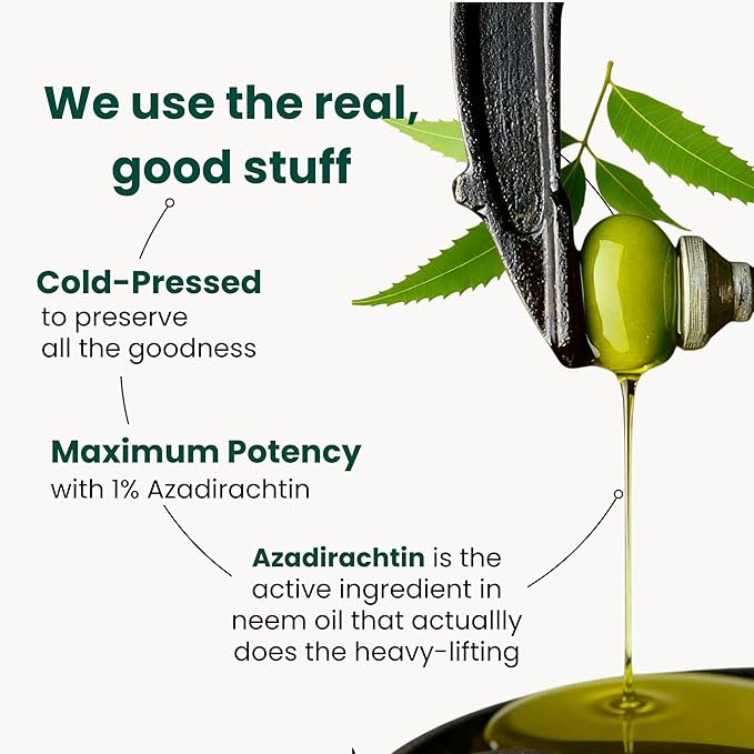 Neem Oil for Plants (Makes 480 fl oz) with Spray Bottle & Essential Oils | for Indoor Houseplants & Outdoor Gardens, Natural Leaf Shine