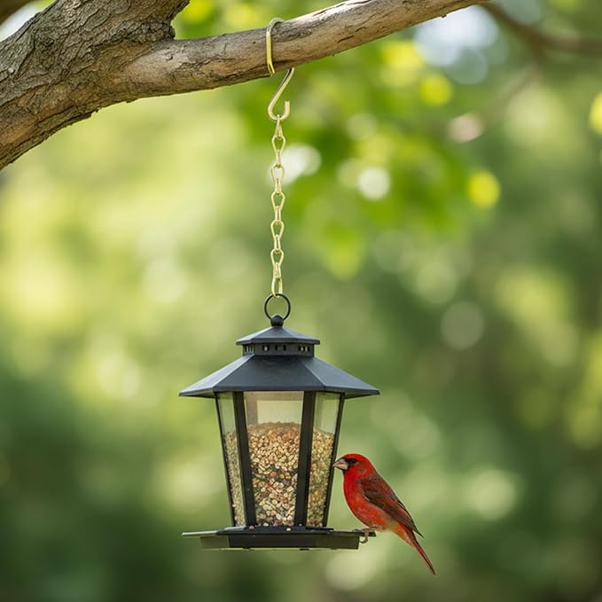 EBOOT 2 Pcs Hanging Chain for Bird Feeders, Planters, Lanterns and Ornaments(19.7 Inch,Gold)