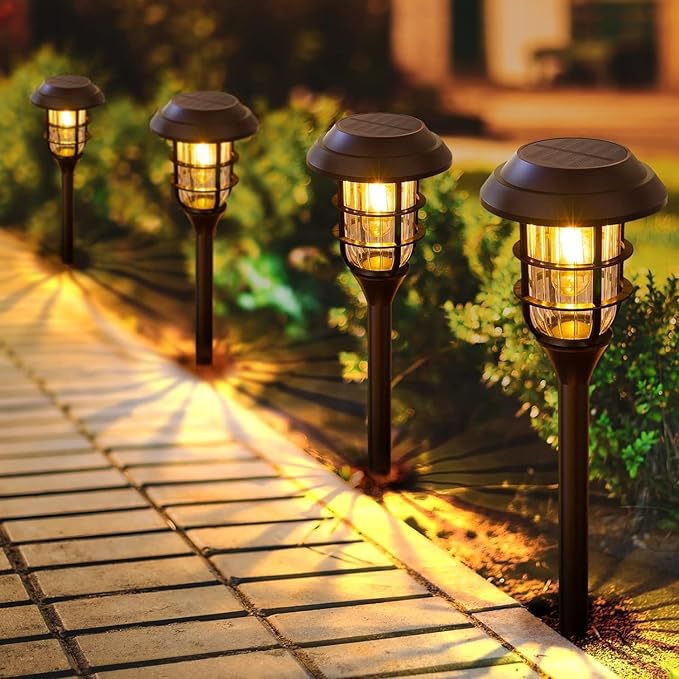 yongjia Outdoor Solar Light Replacement Bulb, Hampton Bay Replacement Bulb, Solar Garden Light Replacement Bulb, Warm White (4pcs)