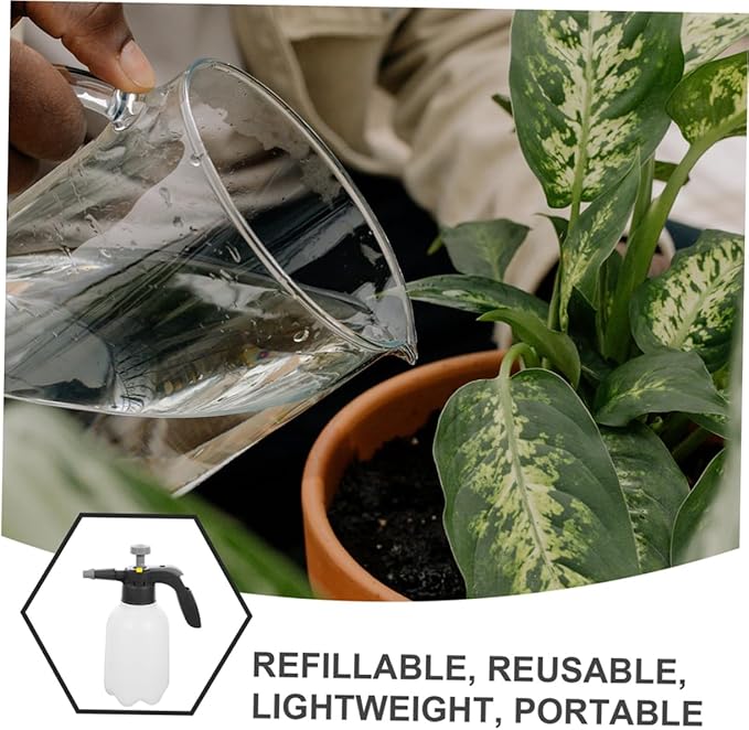 VICASKY Organic Bt Spray for Plants 2l Garden Sprayer Mister Transparent Watering Can for Home Decor