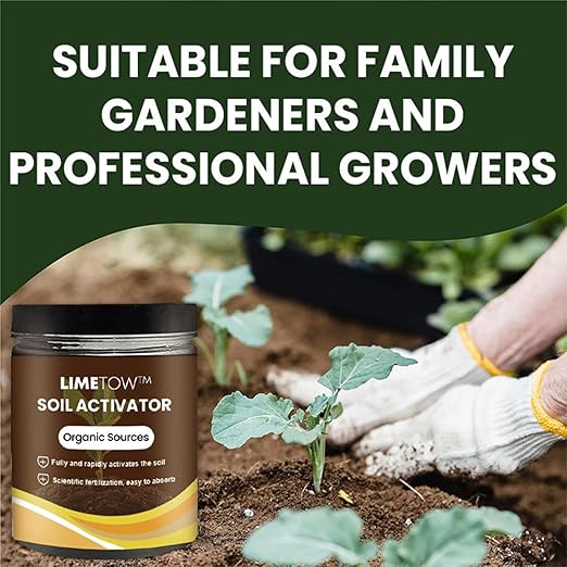 LIMETOW Premium Soil Activated Treasure - Organic Soil Activator & Plant Fertilizer for Raised Garden Beds, Potting Mix, and Seedling Compost (3Bottle)