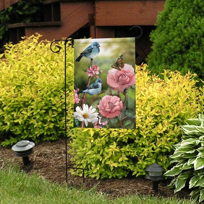Briarwood Lane In The Garden Garden Flag