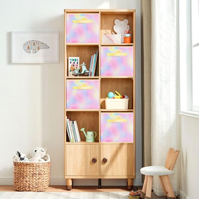 ShellKingdom Storage Bins, Foldable Fabric Storage Cubes And Cloth Storage