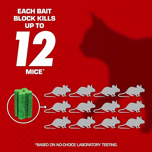 Tomcat with Bromethalin Bait Chunx Pail - Rat & Mouse Bait, Rat and Mice Control for Agricultural Use and Professional Applicators, 4.25 lbs. (Pack of 4)