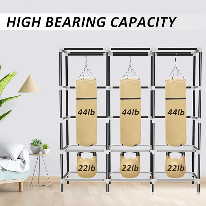 LOKEME Wardrobe Closet,Steel Pipe Diameter 19mm,Portable Closet for Bedroom