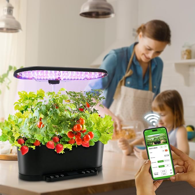 EAGLE PEAK 8x6 Pop Up Greenhouse with 15 Pods Hydroponics