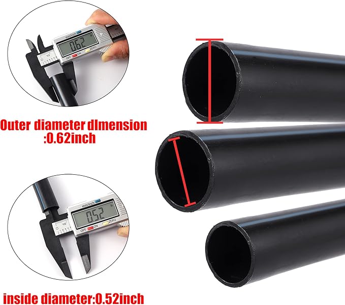 Locked Barbed Tee Connectors,1/2 Inch to 1/4 Inch Irrigation Tubing Fittings Kit for (1/2'' ID x 0.60''-0.63'' OD) 16mm Drip Tubing (10 Pcs Barbed Tee 3-Way)