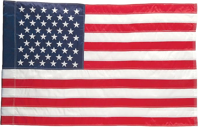 Evergreen Flag American Flag 3x5 Estate Size | Heavy Duty Outdoor Premium 310D | Embroidered Stars and Stripes and Quadruple Stitched Edge | USA Residential or Commercial
