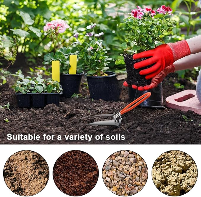 Folding Camping Shovel, Mini Lightweight Garden Shovel, Stainless Steel Hiking Trowel Entrenching Tool, Digging Shovel with Carrying Pouch, for Planting, Transplanting, Weeding, Digging Soil(8.8inch)