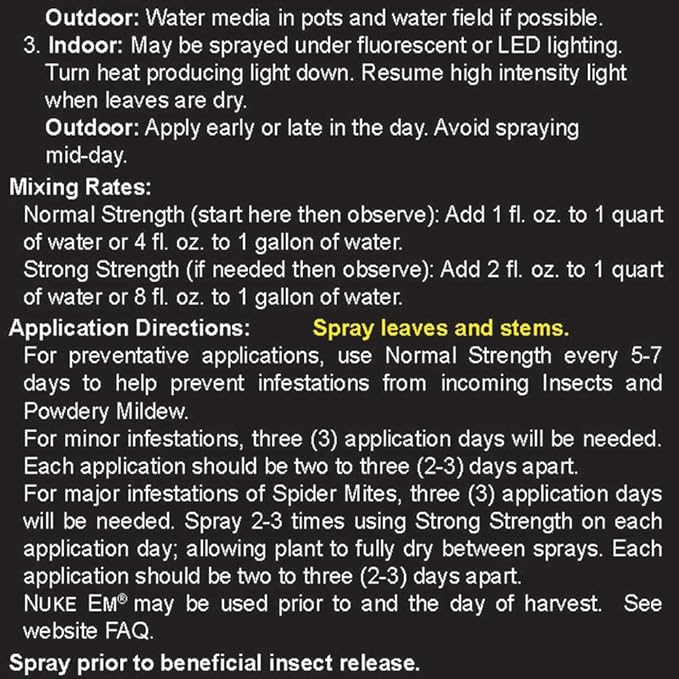 Nuke Em Insecticide Fungicide - 8 oz
