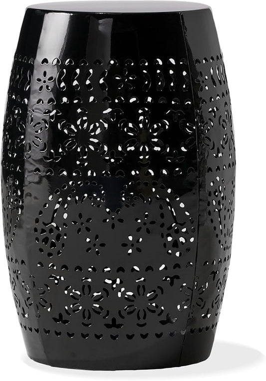 Christopher Knight Home Ruby Outdoor 12" Iron Side Table, Black