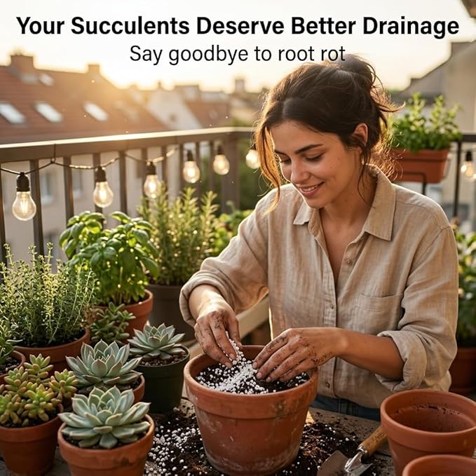 Doter Organic Perlite for Plants, Soil Amendment for Enhanced Drainage and Growth, Ideal for Potting Mixes(2 Quart)