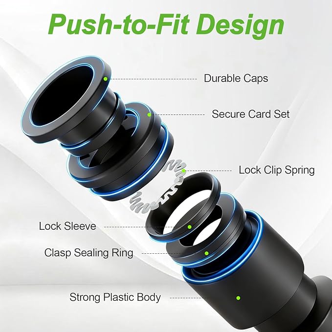 RedChili 45 PCS Quick Connect 1/4" Drip Irrigation Fittings Kit, Universal Drip Line Connectors for 1/4-Inch Drip Tubing Includes Couplings Tees Elbows Plugs Parts for Irrigation System Connection