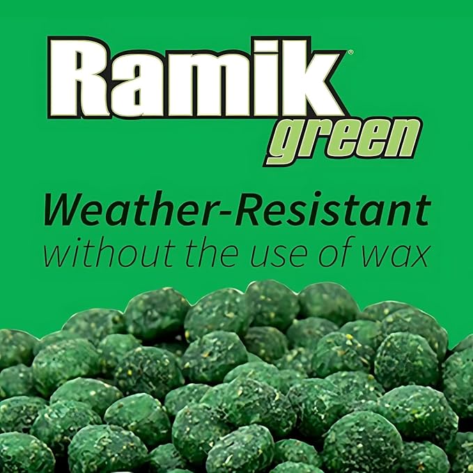 Neogen Ramik Green Fish Flavored Weather Resistant Rodenticide Nuggets, 4 lb bag (00615)