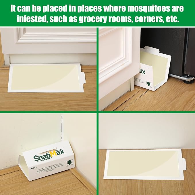 Qualirey 50 Pack Large Mouse Traps Bulk Strong Sticky Mouse Insect Glue Board Traps Indoor Home Sticky Pest Adhesive for Catching Rats Rodents Cockroaches Bugs, Unscented (White)