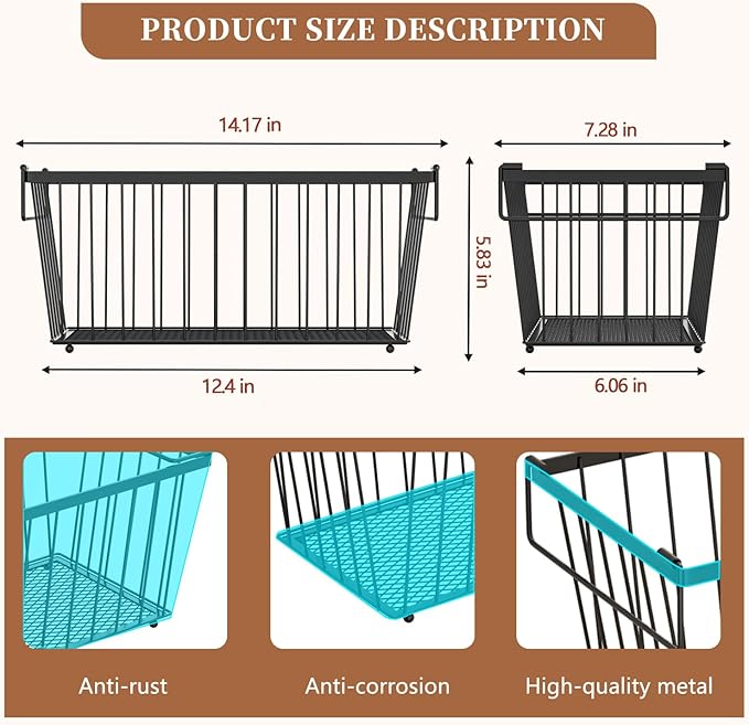 Enhanced Leak-Proof Bottom, Freezer Organizer Bins for 7 Cu.Ft,8 Pack)