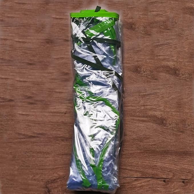DULRLLY Outdoor Transparent PVC Hot House Cover, 47W X 24D X 19H Portable Tunnel Greenhouse, UV Protected Garden Green House for Herb Flower Vegetable Growing (NO Iron Frame)