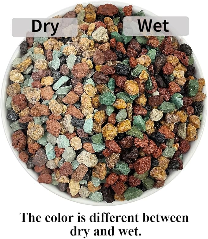 YISZM Succulent Cactus Soil Potting Mix Horticultural Lava Rocks Bonsai Soil for Indoor Plants Drainage Volcanic Rock for Terrarium Gardening Top Dressing 5lb
