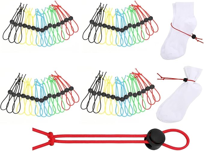 50Pcs Sock Clips - Amazing Laundry Sock Holder and Tie Clips - Organizer for Washing Machine and Dryer
