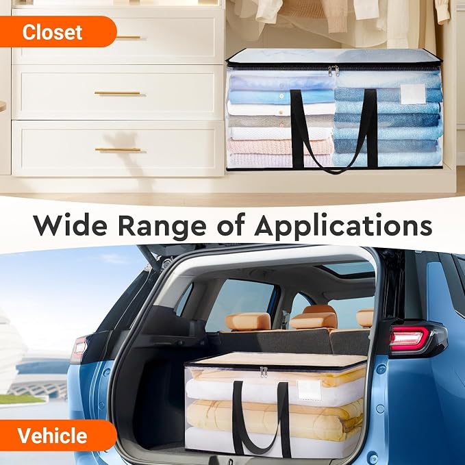 BlissTotes Moving Bags, 125L 6-Pack Storage Bags, Moving Boxes