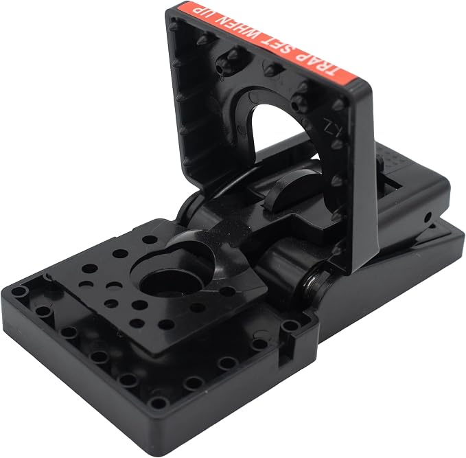 JT Eaton 409 Jawz Indoor Plastic Mouse Trap for Solid or Liquid Bait, Instant Kill Mouse Traps, No-Touch Disposal with Trap Set Indicator 6-Pack | No-Touch Disposal; Accepts Solid or Liquid Bait; Trap-Set Indicator; For Indoor Mouse Control; 6-Pack; Mo...