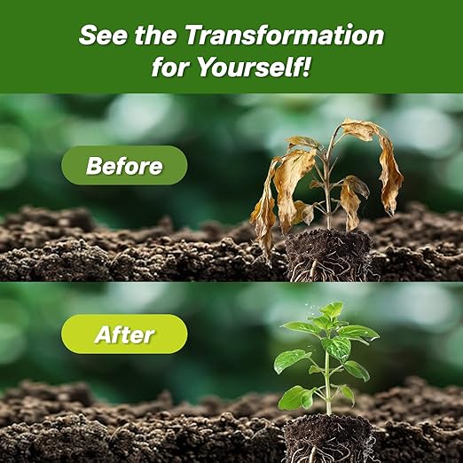 Soil Activator - Viresta Soil Revitalizer, Plant Food Enhancer, Concentrated Humic Acid Formula - Promotes Root Growth & Nutrient Uptake for Lawns, Garden, Indoor & Outdoor Plants (1Pcs)