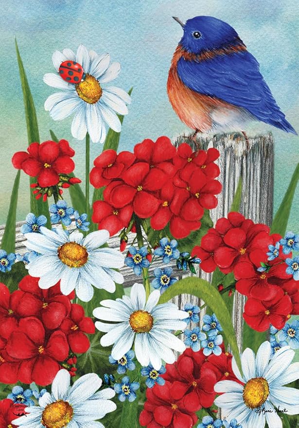 Spring Friendship Garden Flag 18" x 12.5" Briarwood Lane