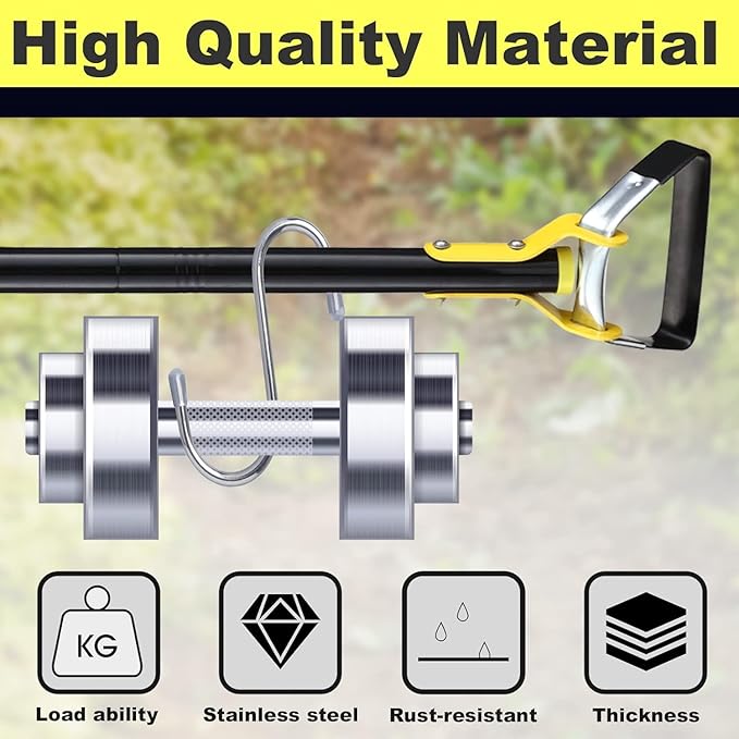 Garden Hoe for Weeding - Sharp Push Pull Blade,Stainless Steel Stirrup Weeder Hoe, 30-54 Inch Adjustable, Stand Up Loop Weed Hoe Tool for Women Seniors