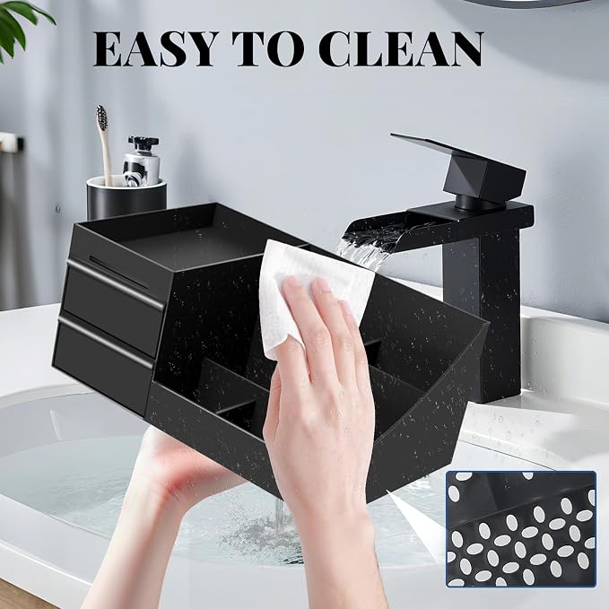 Bathroom Counter Organizer with Drawers,Cologne Organizer for Men | Bathroom Organizer, Bathroom Sink Organizer, Mens Cologne Organizer, Cologne Stand Organizer, Bedroom Essential Gifts for Men