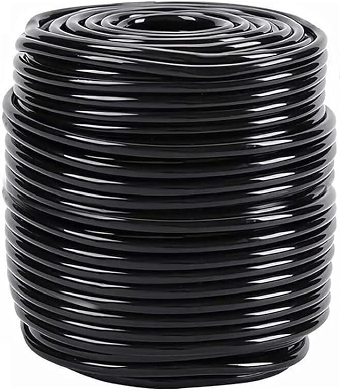 1/4 inch Drip Irrigation Tubing, 200FT/61M Blank Distribution Tubing Drip Irrigation Hose, Garden Watering Drip Line for DIY Drip Irrigation System