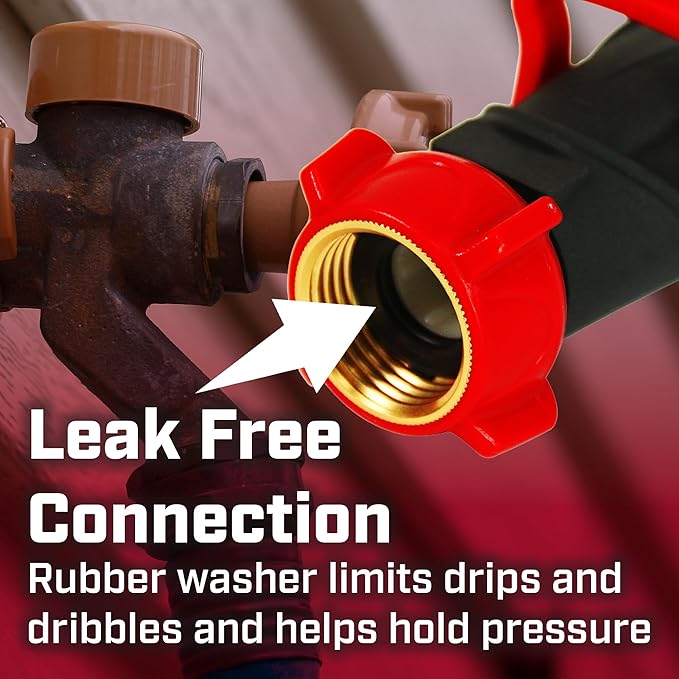 Chapin 6-9479: Deluxe 1-Way Shutoff Hose Connection, Fits Standard Garden Hoses, Metal and Plastic Construction with Shut-Off Valves, Leak-Free, High Volume Water Flow for Landscaping and Outdoor Use