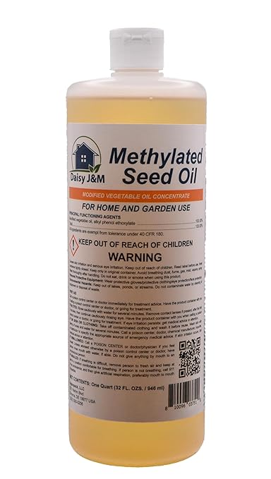 Daisy J&M Methylated Seed Oil (MSO) 32oz | Premium Grade Emulsifier and Surfactant