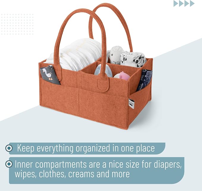 Mr. Pen- Baby Diaper Caddy Organizer, Rustic Warmth