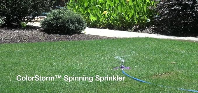 Dramm 15075 ColorStorm Spinning Sprinkler, Blue
