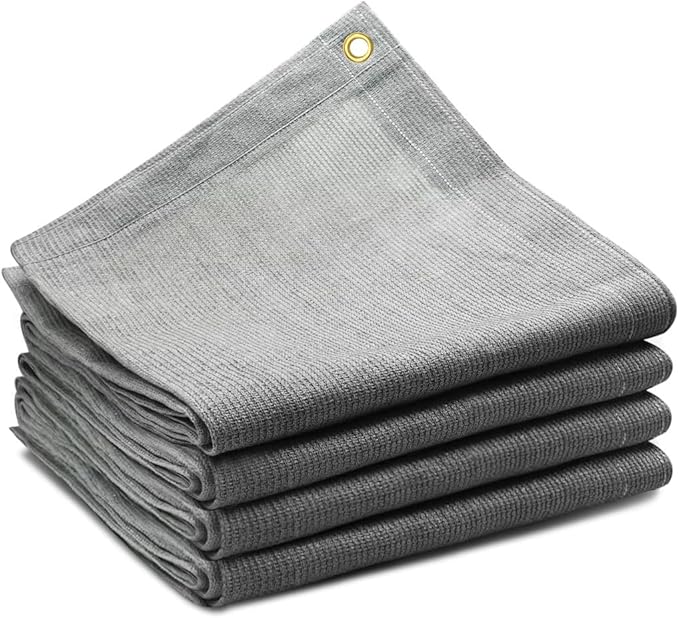 90% Sun Shade Cloth for Garden, 8X20Ft Breathable Sunshade Fabric Cover, UV Blocking & Privacy Protection Screen for Patio, Deck, Porch, Carport.