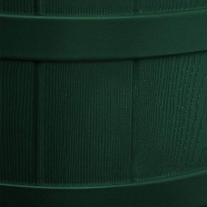Good Ideas Rain Wizard Water Storage Collection Barrel with Brass Spigot, Safety Screen, and 50 Gallon Capacity, Green (3 Pack)