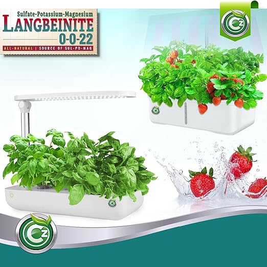 Organic Langbeinite 0-0-22 Sul-Po-Mag - Made in USA - OMRI Listed - Soil Amendment for Indoor/Outdoor Plants & Flower Gardens. Water Soluble Potassium/Magnesium/Sulfur. 3LB Low Chlorine Fertilizer