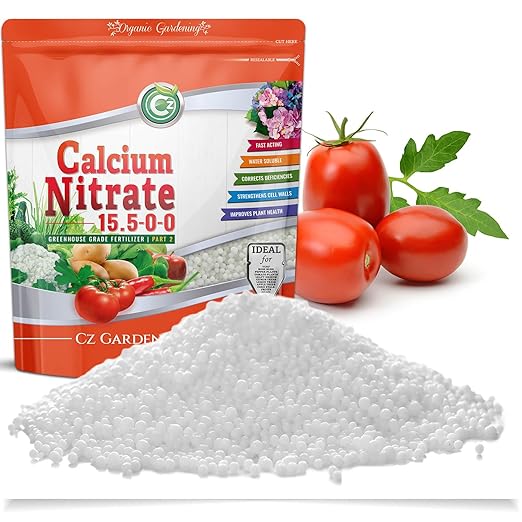 Calcium Nitrate 15.5-0-0 Fertilizer - Made in USA - 18LB Greenhouse Grade Plant Food for Hydroponics, Plants & Gardens – Fruit, Vegetables. Blossom End Rot Tomatoes