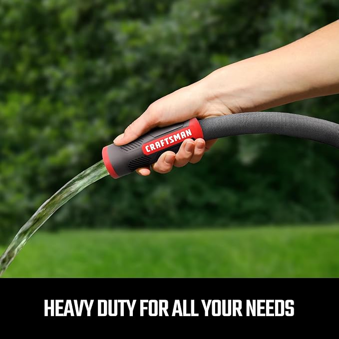 CRAFTSMAN ExoShield Heavy-Duty Fabric Hose - Industrial-Grade Lightweight Garden Hose 100 Feet x 5/8 Inch