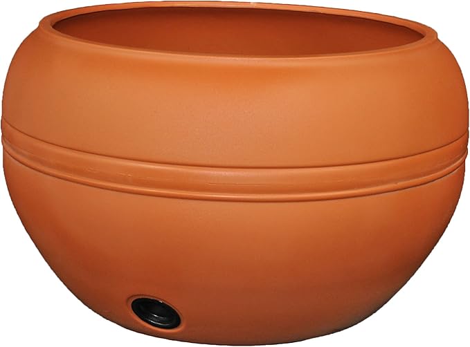 Tusco Products HP01TC Hose Pot Garden Planter, 20", Terra Cotta
