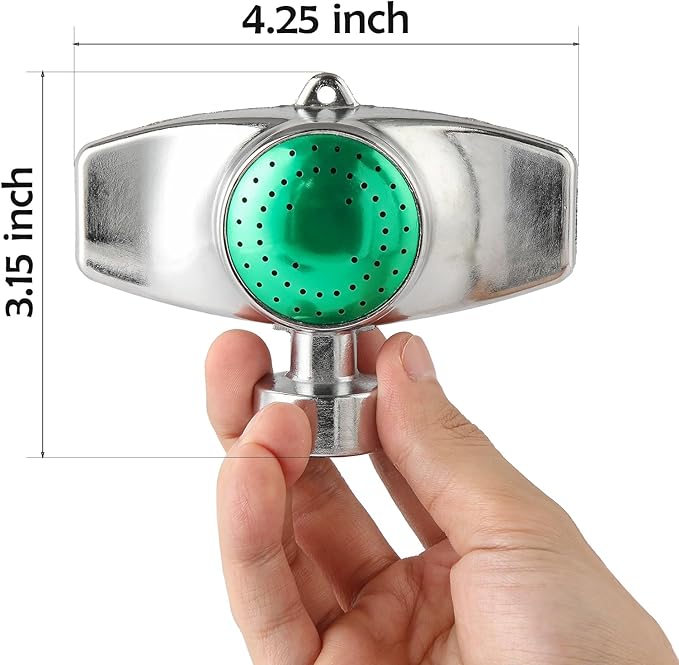 2 Pack Metal Spot Sprinkler, Lawn Sprinkler for Yard with Gentle Water Flow for Small Area-Coverage Up to 30FT, Watering Sprinkler Head for Hose