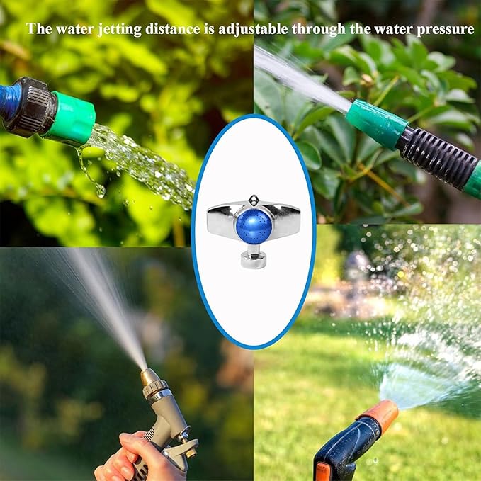 360 Degree Metal Spot Sprinkler,Small Sprinkler Garden for Small Areas Lawn Sprinklers for Yard Circle Pattern with Gentle Water Flow Garden Watering (2, Blue)